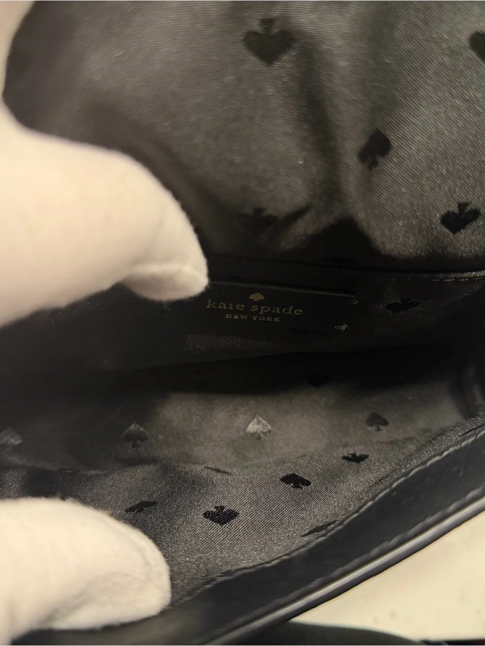 Kate Spade New York Laurel Way Greer Black Leather Chain Shoulder Bag NWOT